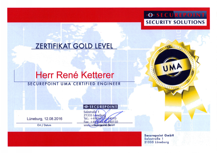 securepoint zertifikat3 rkk uma gold