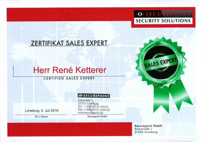 securepoint zertifikat4 rkk sales expert