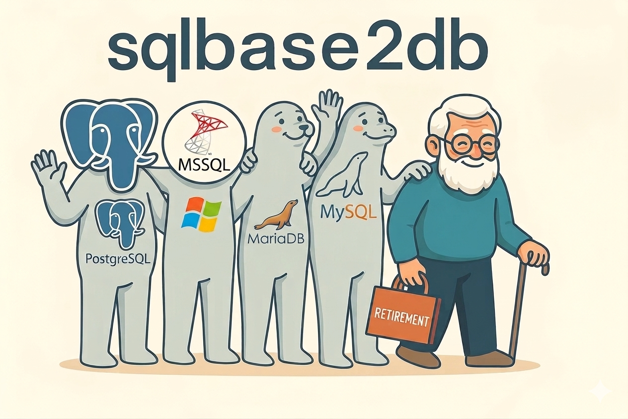 Unsere liebe SQLBase wird in die Rente entlassen